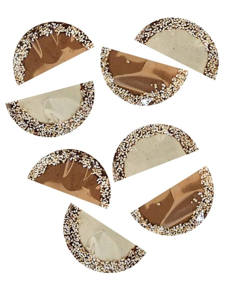 50 Paquetes De Abanicos Rellenos De Chocolate Sin Azúcar